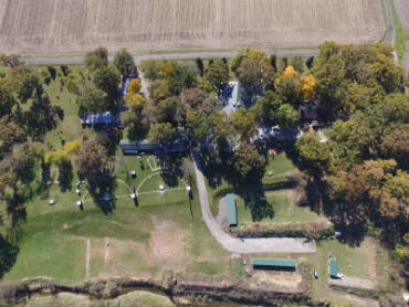Darnalls Gun Works & Range aerial view - Bloomington IL